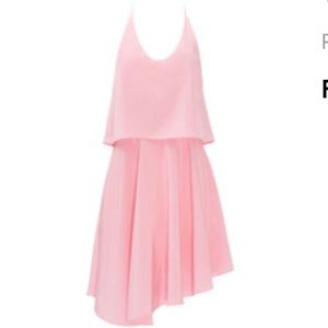 Tibi Pink Silk Double Layer Dress